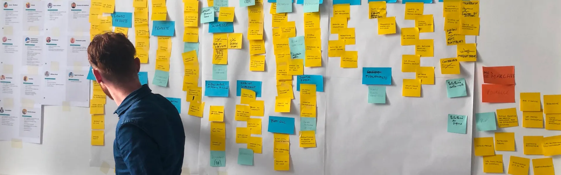 Atelier de co-création UX avec post-its